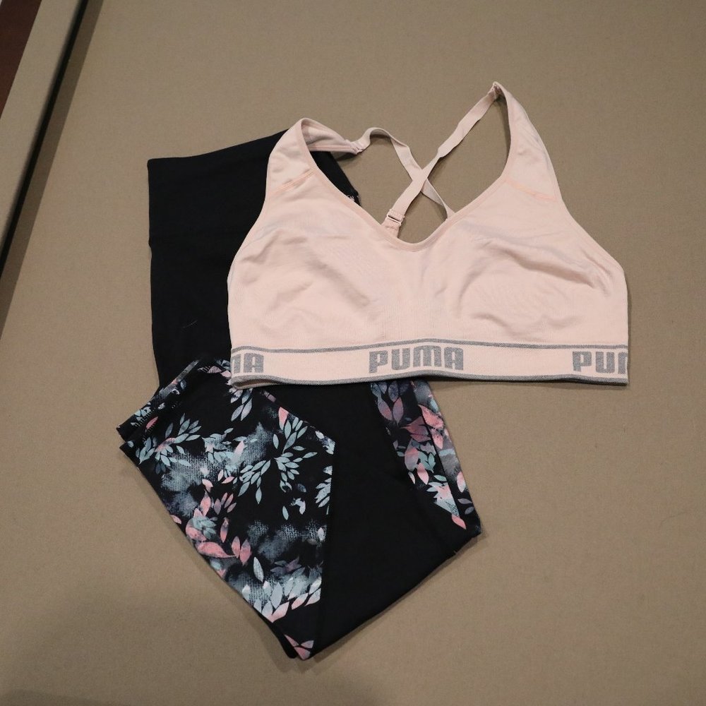Workout Pair - Puma sports bra/Sketchers Pants-XL